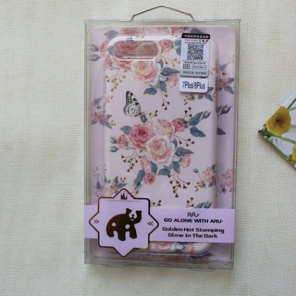 NEW iPhone 7 Plus / iPhone 8 Plus Pink Floral case - Picture 1 of 9